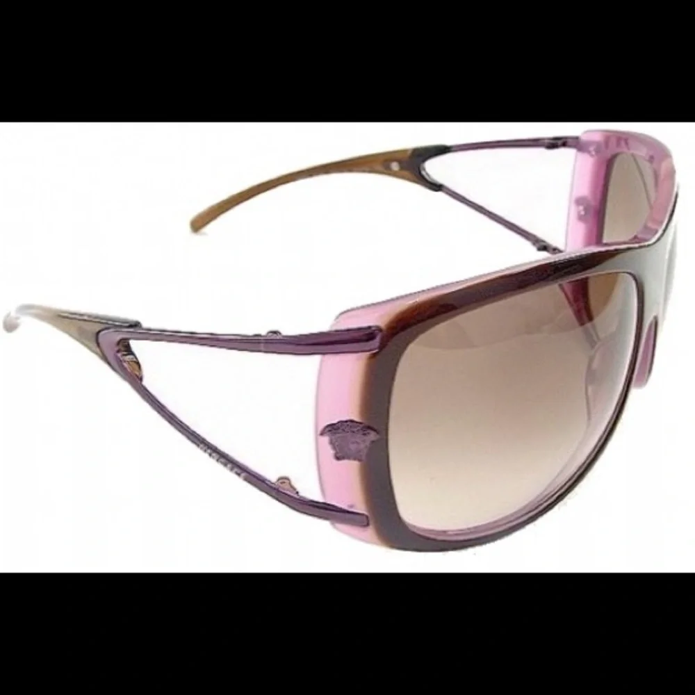 Versace Sunglasses - Style 4086 - Brown / Light Violet - Y2K - Picture 8 of 10